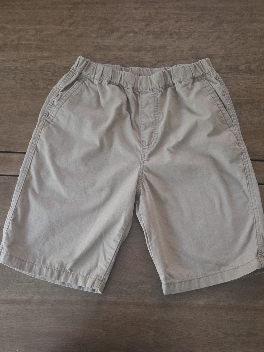 Uniqlo Kids's Light Khaki Elastic-Waist Shorts